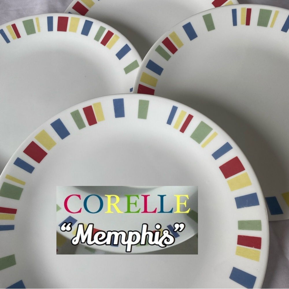 Retired Corelle Memphis Dinner Plates
Set of 4